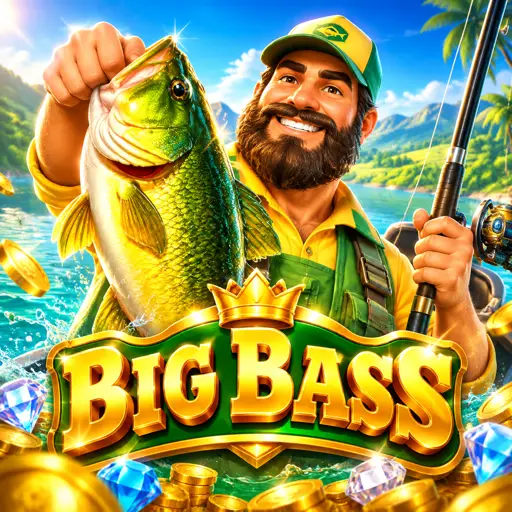 Tela do Big Bass Crash com tema de pesca e multiplicador em alta