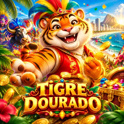 Tela do caça-níquel Fortune Tiger com símbolos dourados