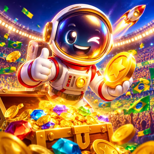 Tela do jogo Spaceman com astronauta e multiplicador