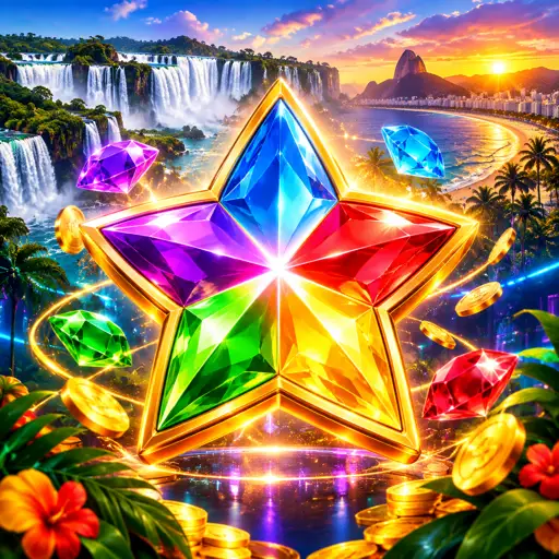 Rolos de slot clássico com gemas coloridas e coringa expansivo